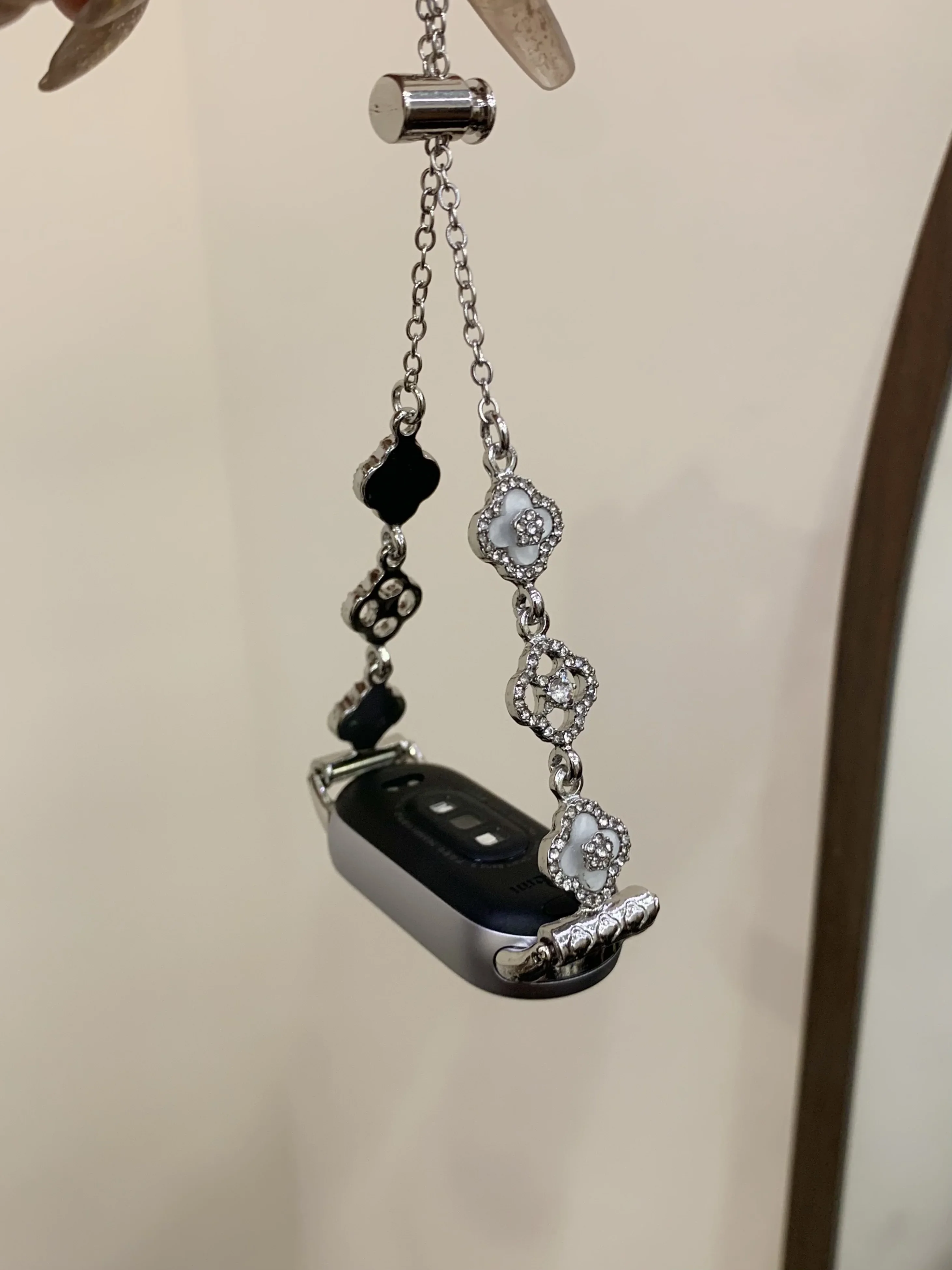 Bling four leaf clover metal For Xiaomi Band 9/8/NFC Xiaomi 8 9 strap