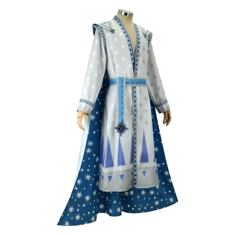 König Magnifico Asha Cosplay Kostüm Anime Mantel Gürtel Umhang Set Outfits Erwachsene Männer Halloween Karneval Verkleidung Rollenspiel Anzug