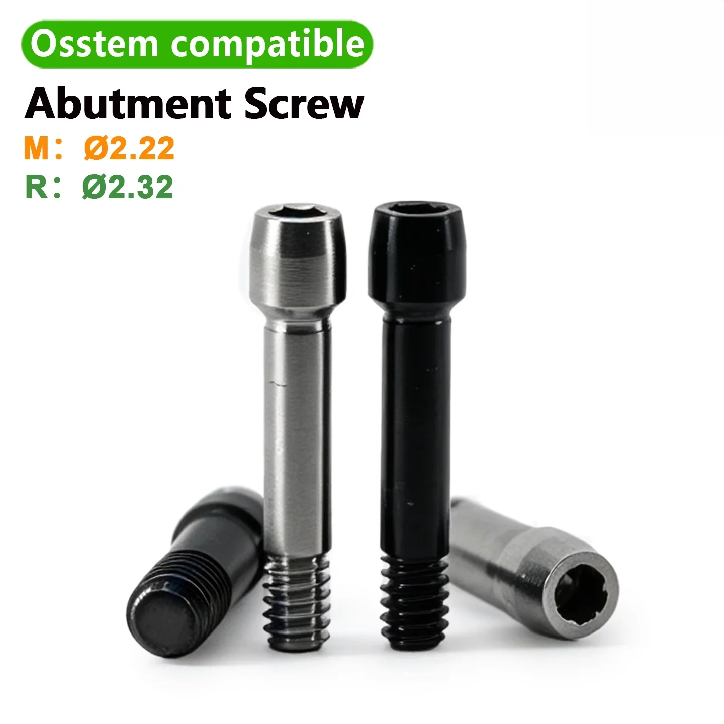 OEM ODM Osstem Compatible Ti Abutment Screws Internal Hex Titanium Screw Dental Implant Component Grade 5 Verified Supplier