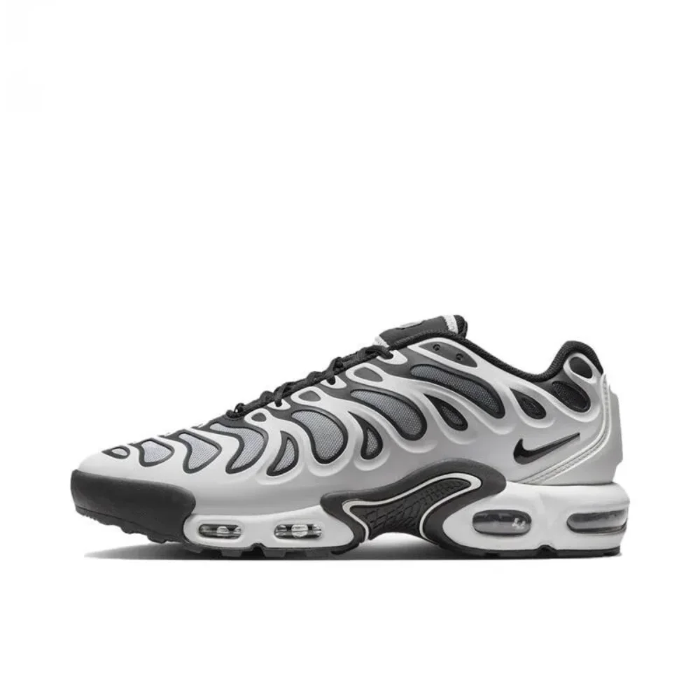 Nike Air Max Plus TN Trend Men's Running Shoes Grey Black Anti-Slip Cushioning for Men Outdoor Sports Sneakers