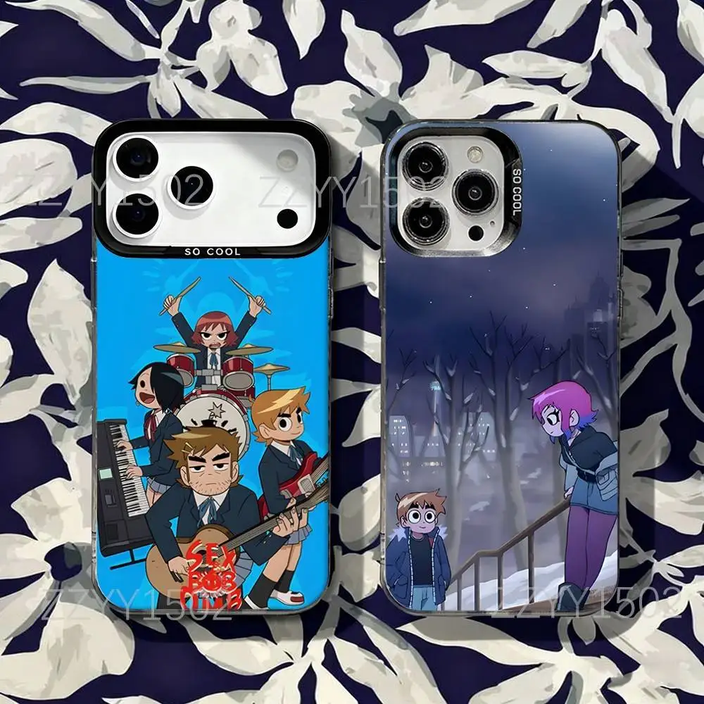 

S-Scott P-Pilgrim Ramona Flowers Matte Fingerprint Proof Phone Case For iPhone 17,16,15,14,13,12,X,8,Pro,Max,Plus,SE4,Air,Mini