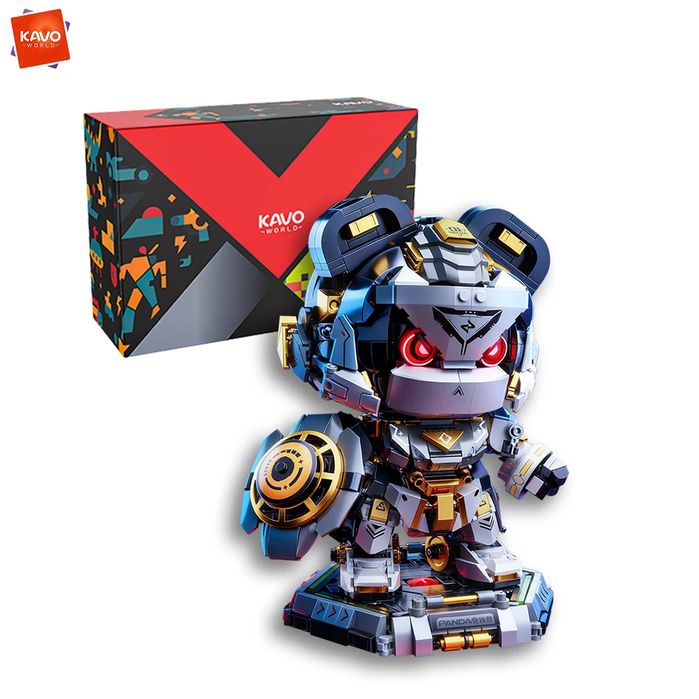 

KAVOWORLD 1623 детали: Конструктор «Киберпанк: Механическая Фигурка» — Крутой Технологичный Робот-Панда. Образовательный набор из кирпичиков. Подарок для подростков-конструкторов.