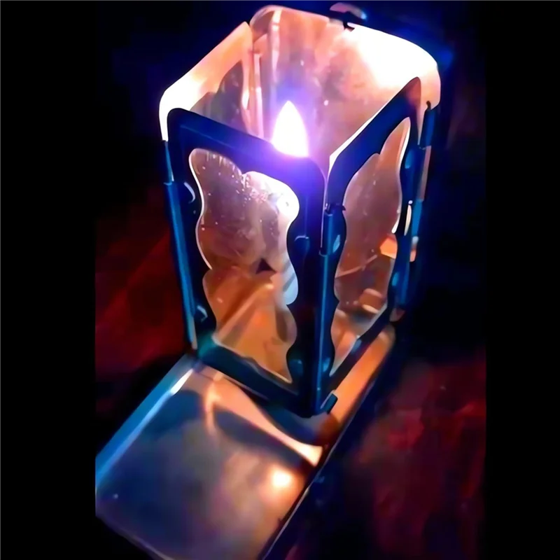 ABRB-2X faltbare Taschenkerzenlaterne, Taschenkerzenlaterne, faltbare Kerzenlaterne, (KEINE Kerze)