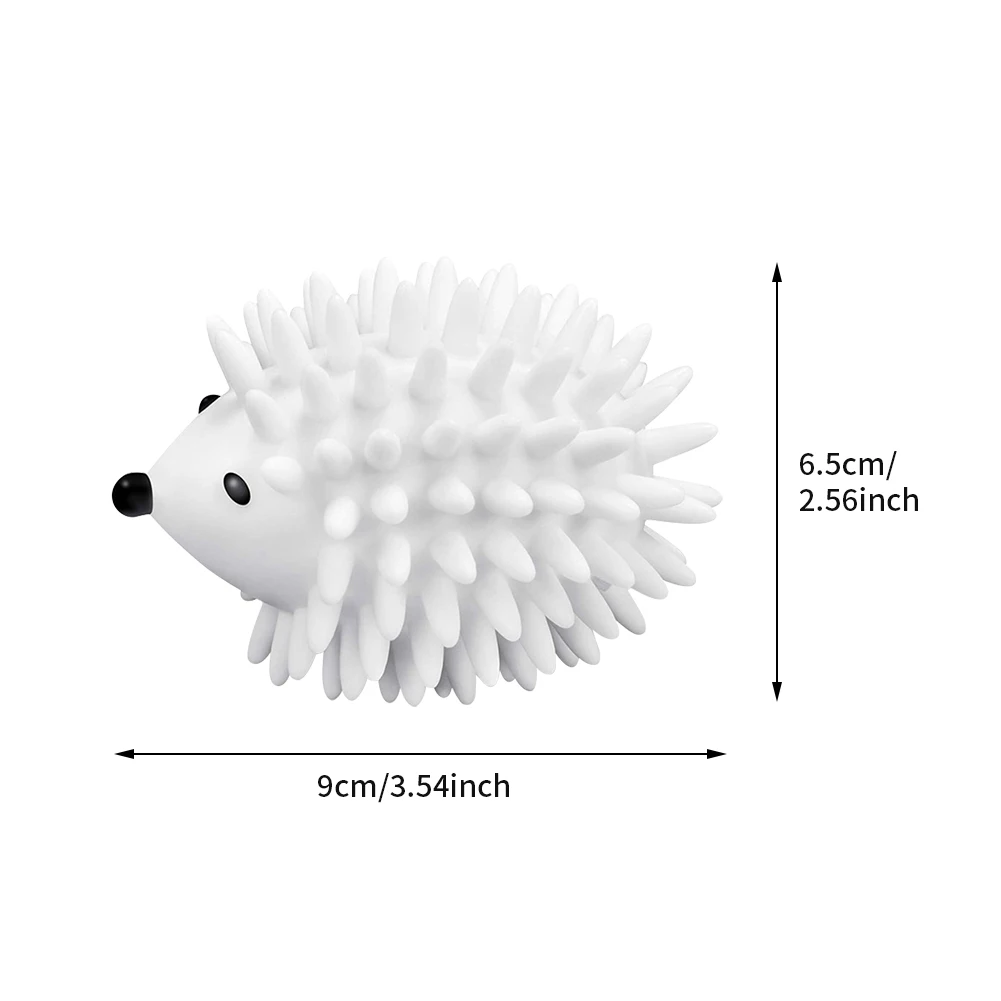 2pcs Anti Winding Soft Clothes Laundry Ball for Dryer PVC Hedgehog Shape Home Cleaning Tool Wash Accessory Washing Machine Ball