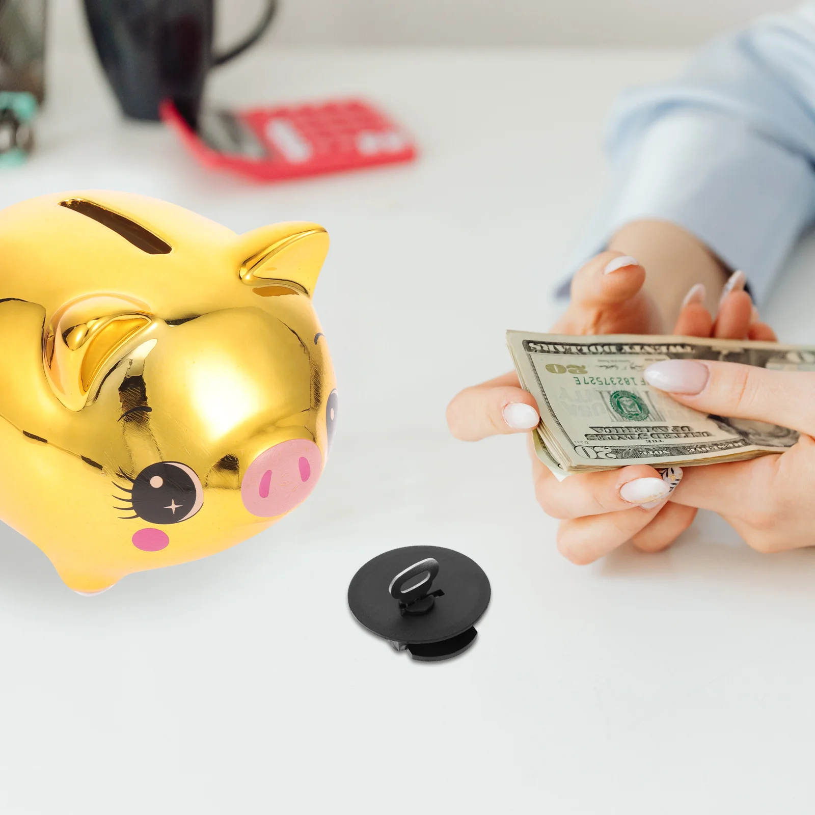 

10Pcs Lockable Piggy Bank with Key Secure Coin Saving Box for Kids Adults Creative Plastic Money Bank Bottom