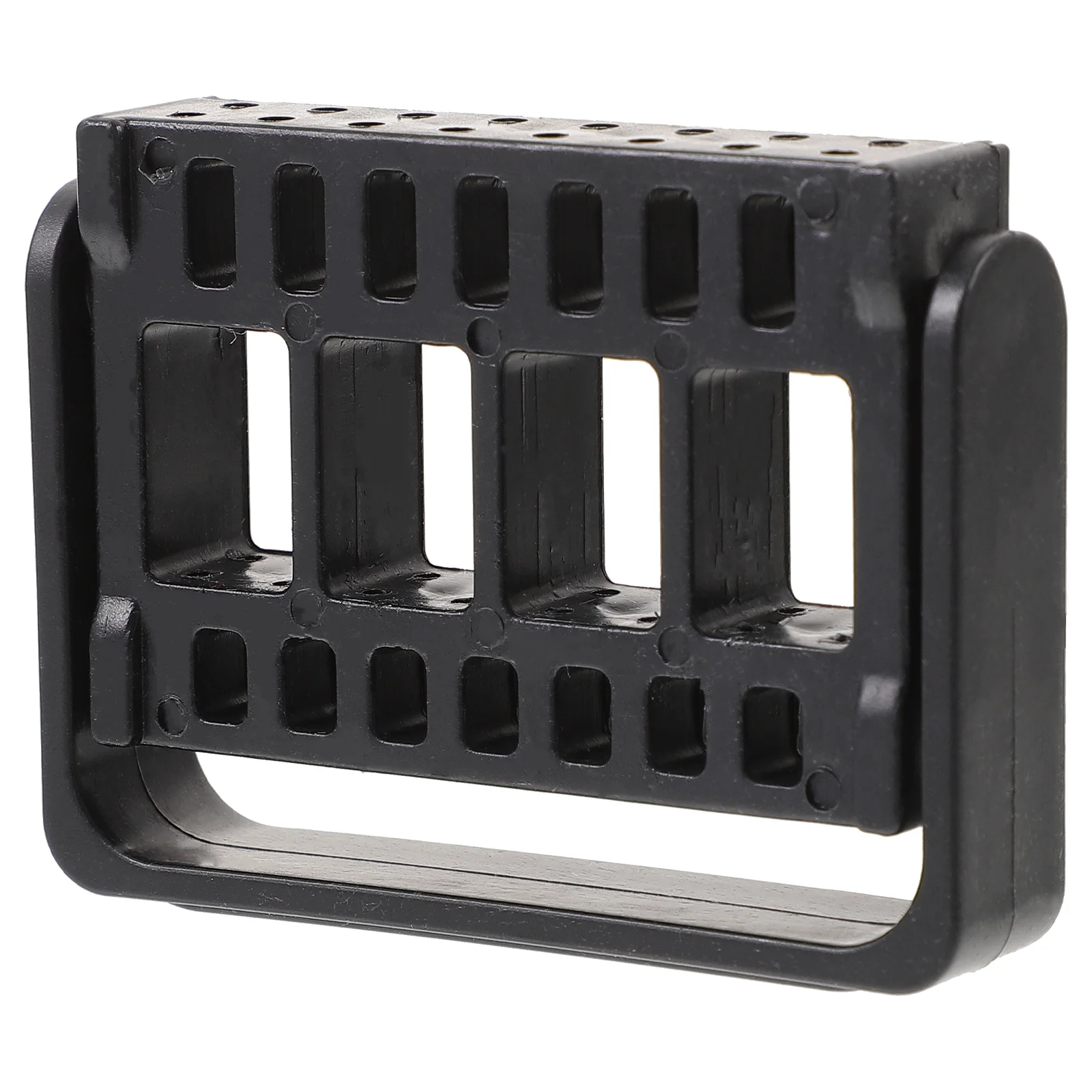 صندوق تخزين حامل رأس طحن الأظافر مكون من 16 فتحة، منظم خفيف الوزن للاستخدام المنزلي الاحترافي، صندوق أدوات طحن الأظافر كبير