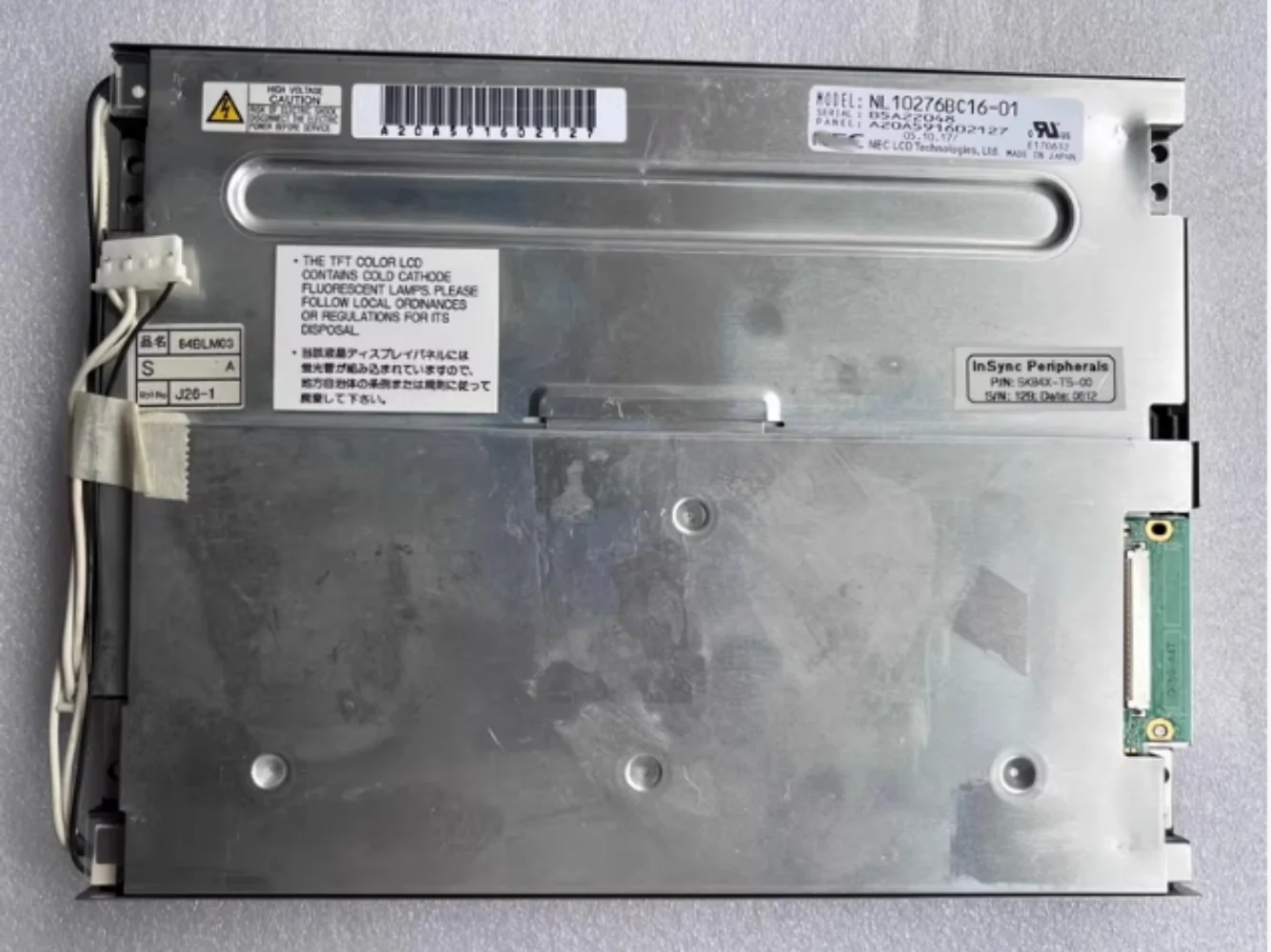 NL10276BC16-01 Panel de pantalla LCD