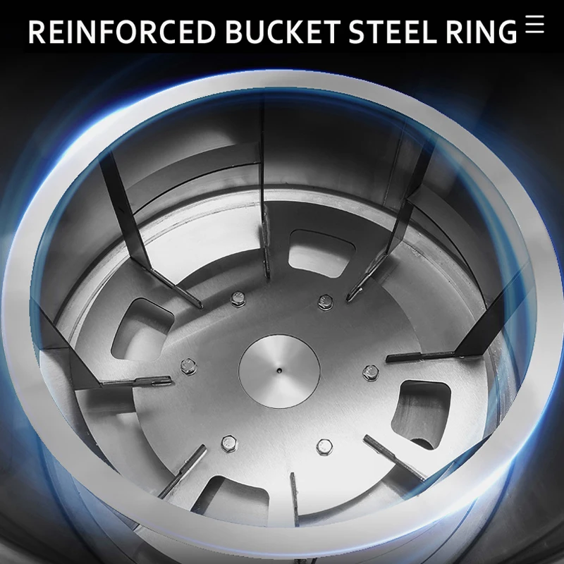 مجفف طعام من الفولاذ المقاوم للصدأ لتجفيف الفواكه والخضروات آلة طرد مركزي فردية لتجفيف الفاكهة 20 لتر