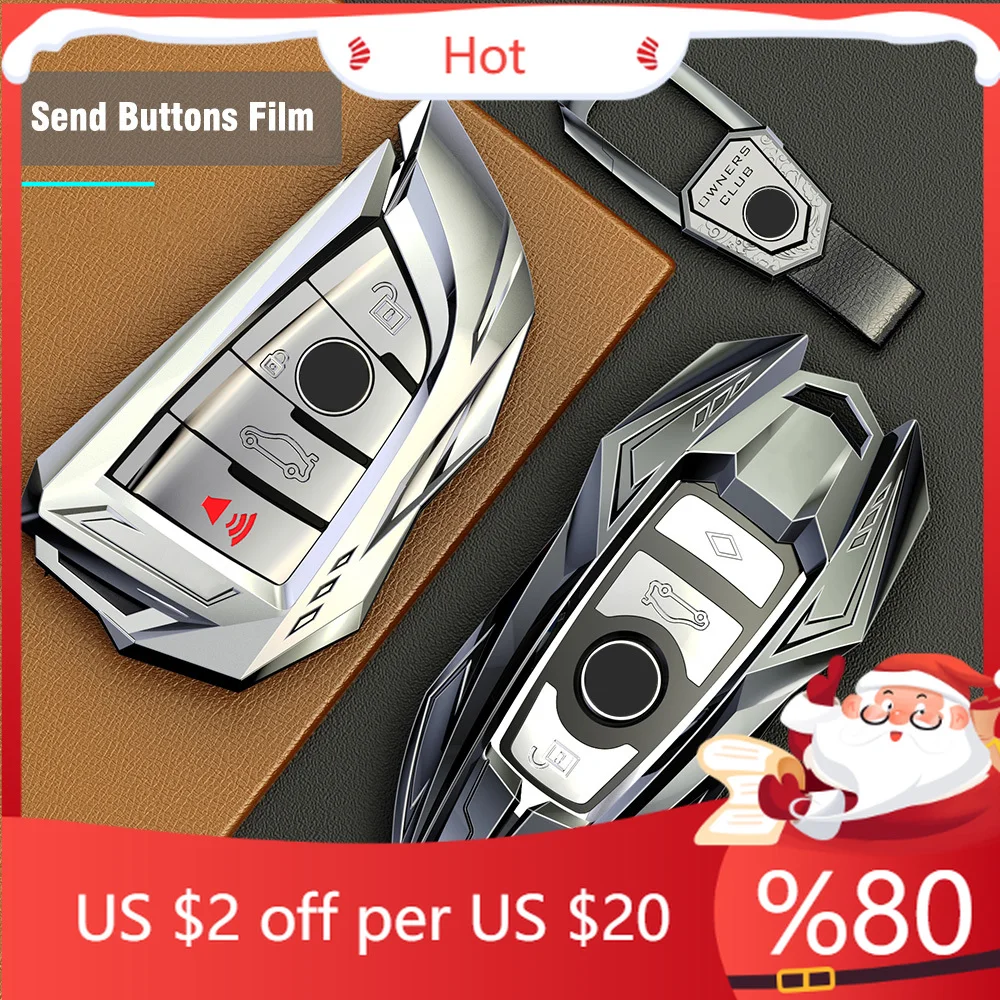 

Чехол для автомобильного ключа из цинкового сплава для BMW X1 X3 X4 X5 F15 X6 F16 G30 7 серии G11 F48 F39 520 525 f30 118i 218 Внутренние наклейки