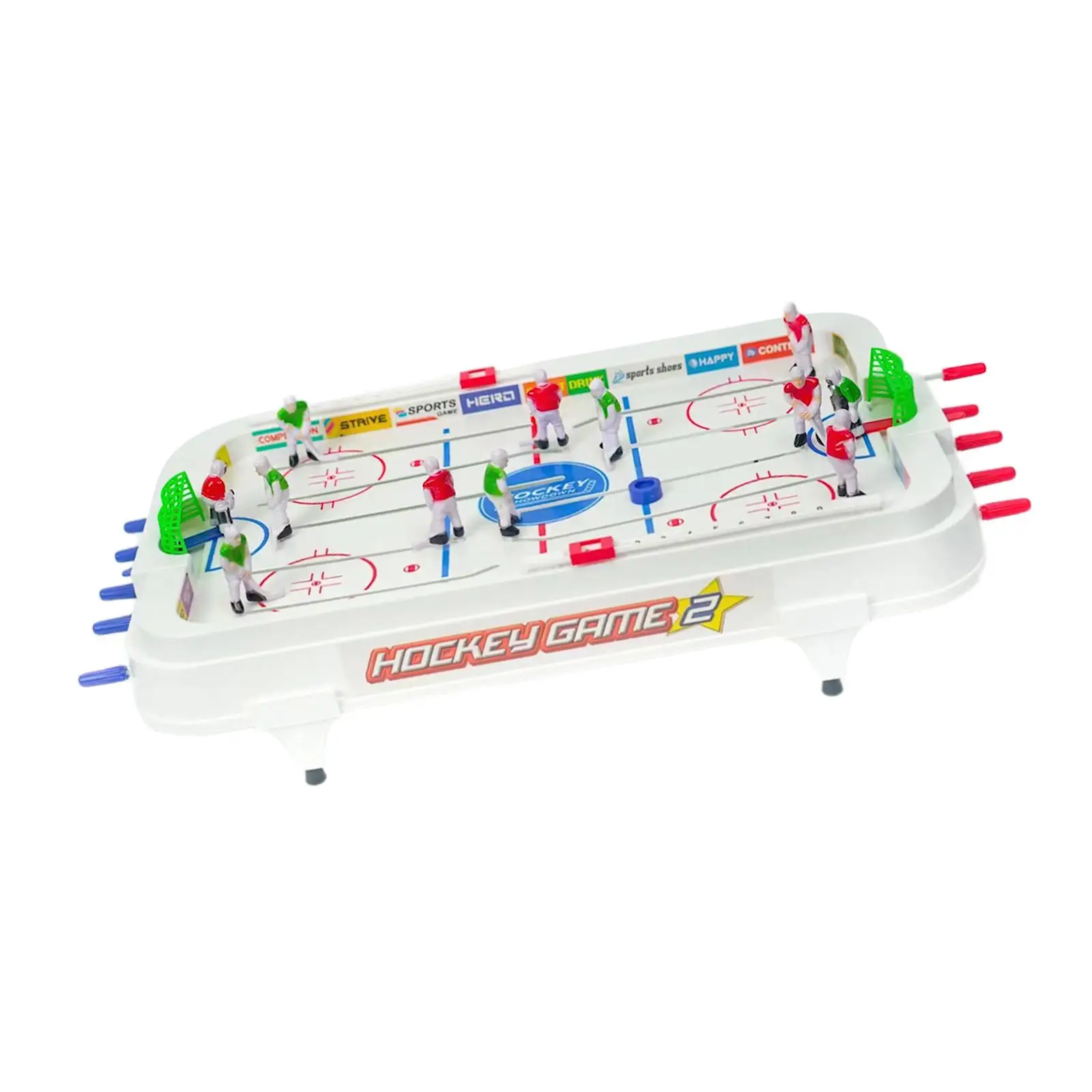 Tabletop Rod Hockey Game Gameroom Ice Game Entertainment Interaction Toy Desktop Sports Game for Kids Girl Boys Adult Family