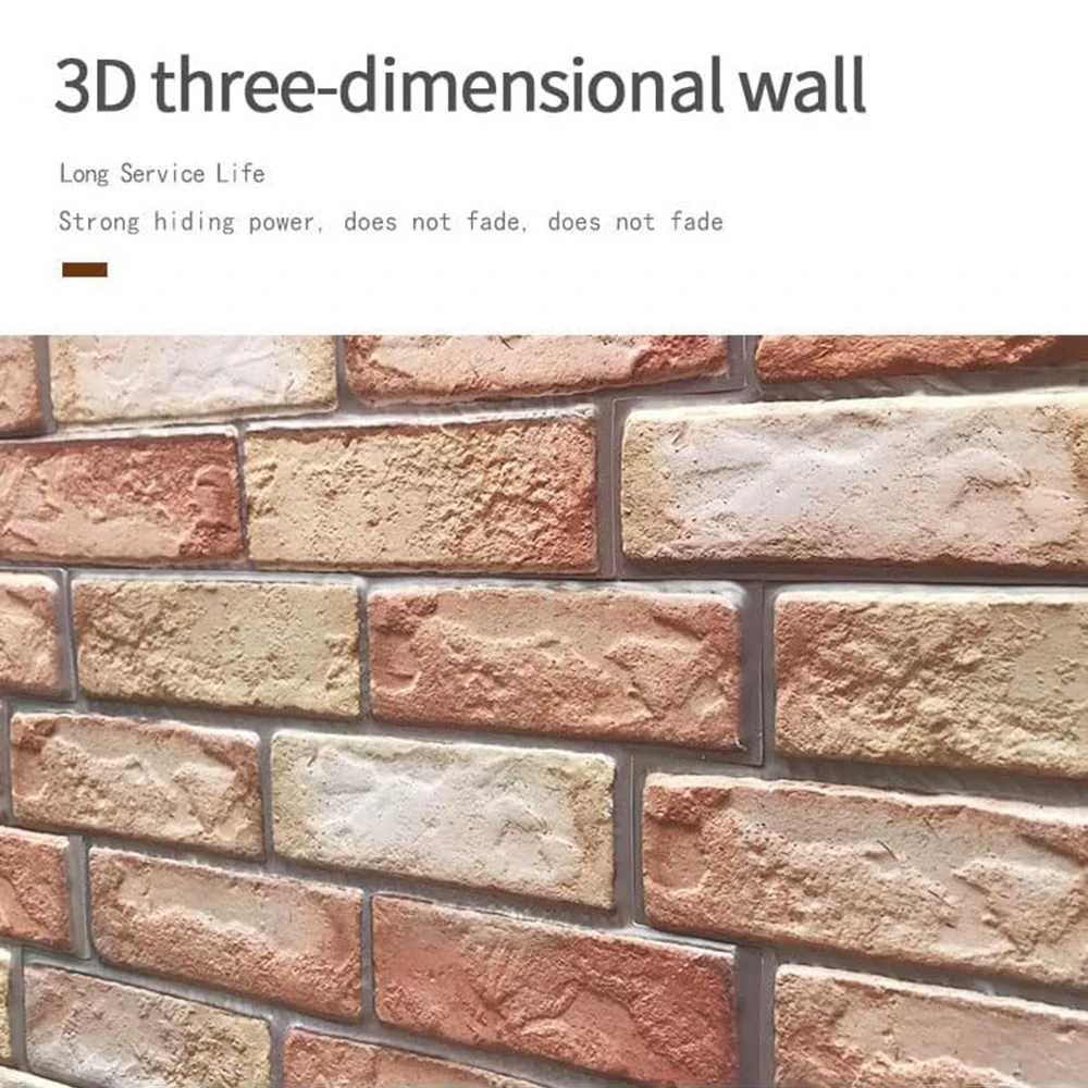 ホーム 10 個装飾 3D 壁パネル自己粘着、防水防湿壁紙リビングルームベッドルームホテルオフィス用