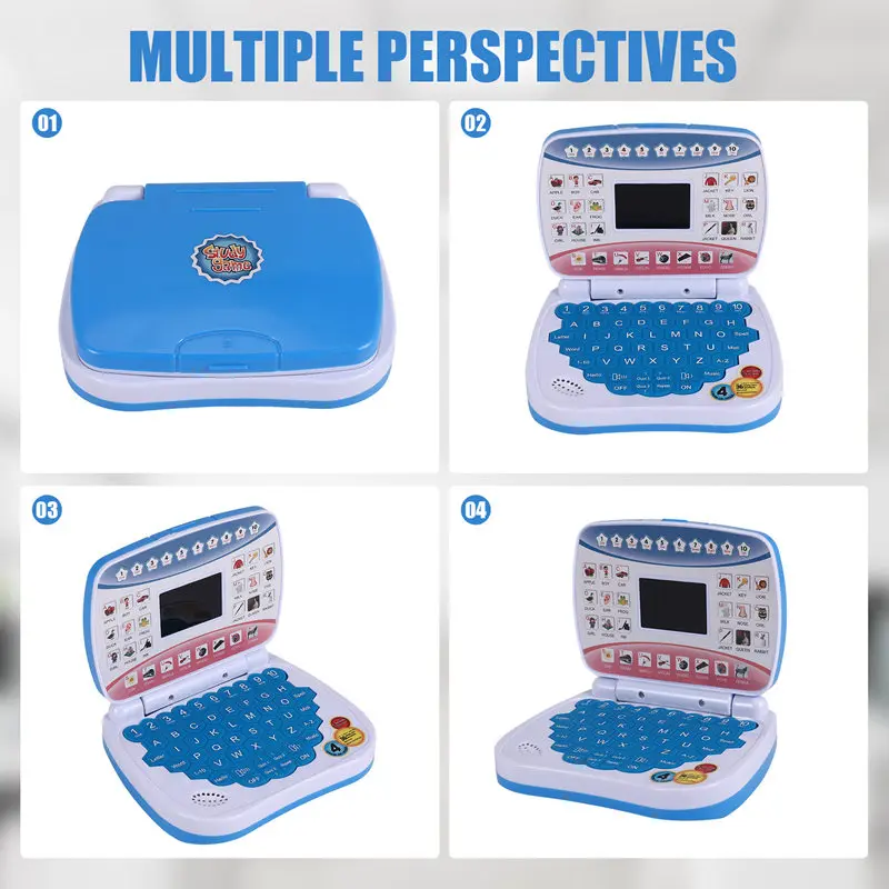 Machine d'apprentissage électronique pour enfants, ordinateur portable, jouets éducatifs préscolaires, cadeau pour tout-petits