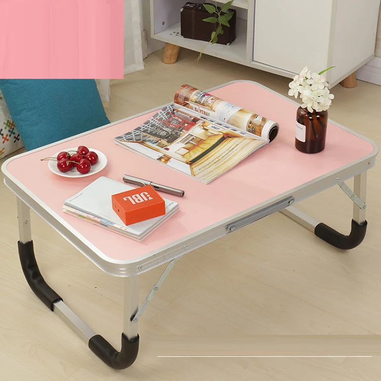 

Portable Bed Folding Computer Desk Simple Household Laptop Bed Desk Foldable Aluminum Alloy Bed Desk
