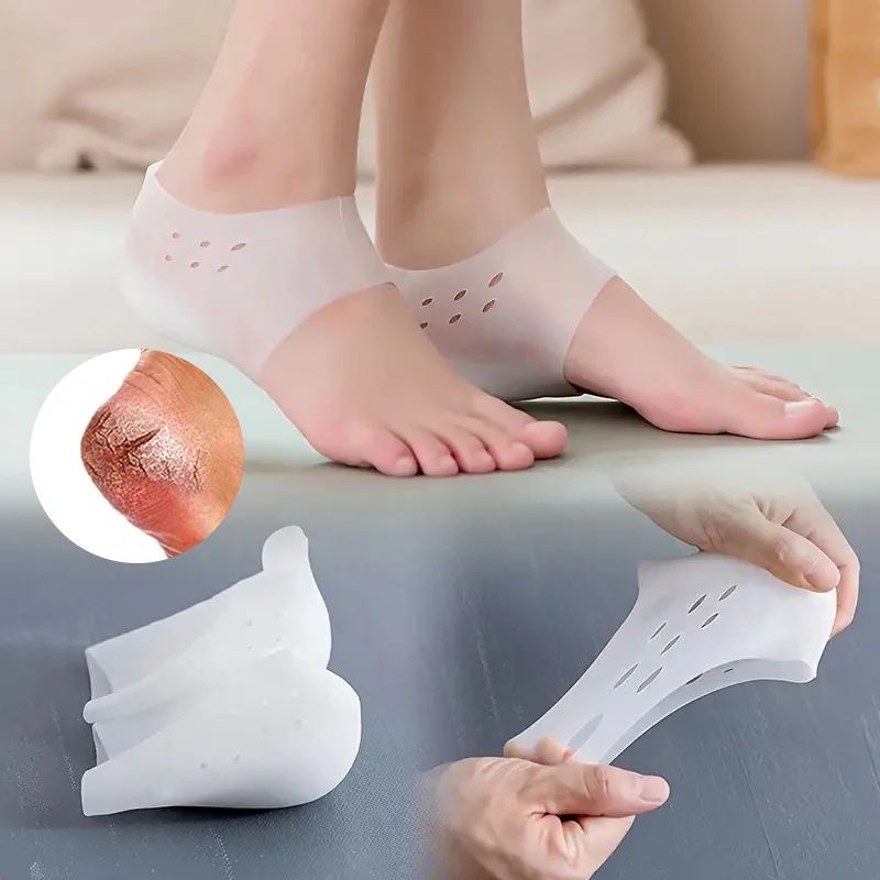 

Foot Care Socks Silicone Gel Protector Exfoliating Moisturizing Anti Dry Cracking Dead Skin Removal Pain Relief Feet Tools