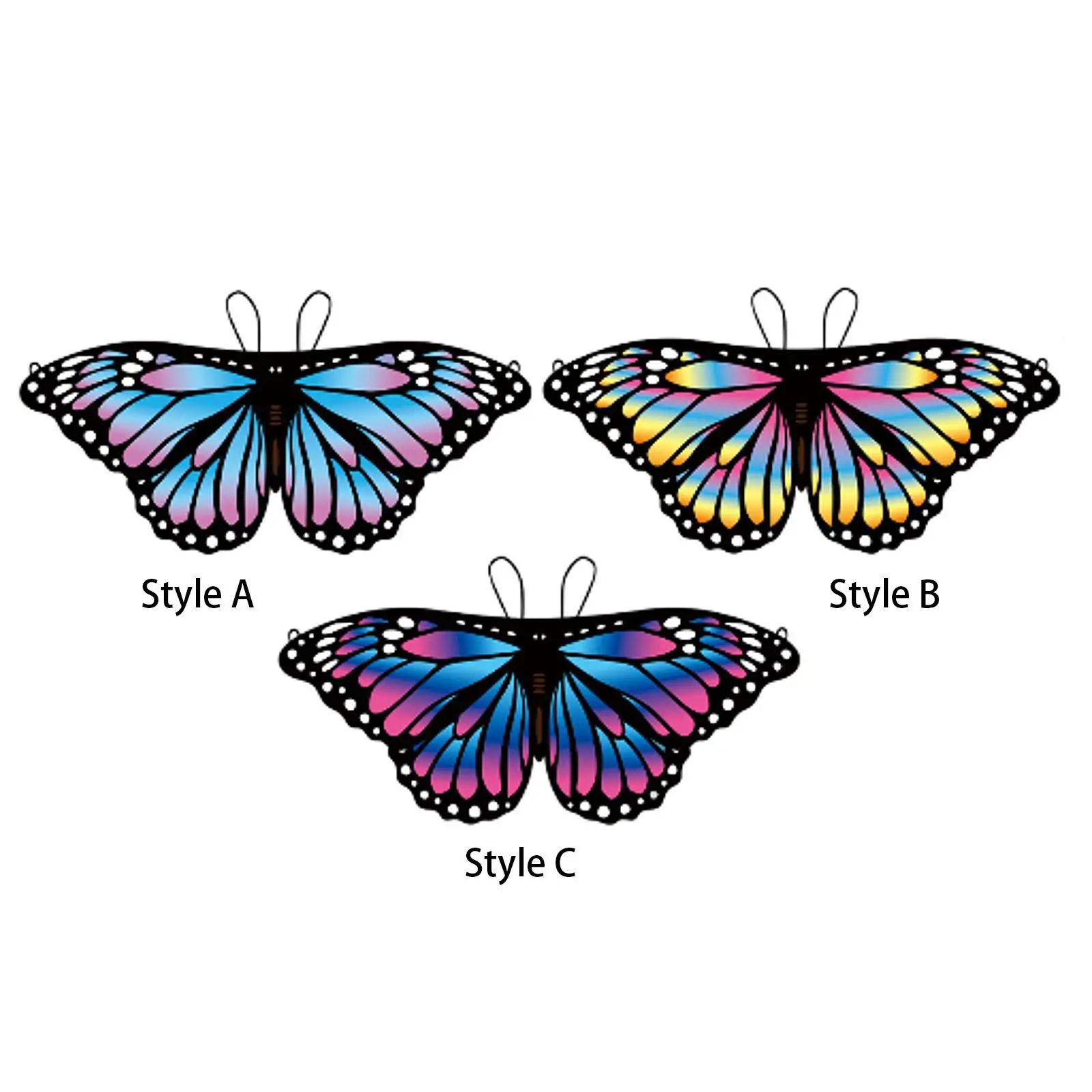 

Детская накидка с крыльями бабочки для девочек, удобная накидка с бабочкой, сказочный костюм бабочки для сценического выступления, фестивальный реквизит для фотосессии