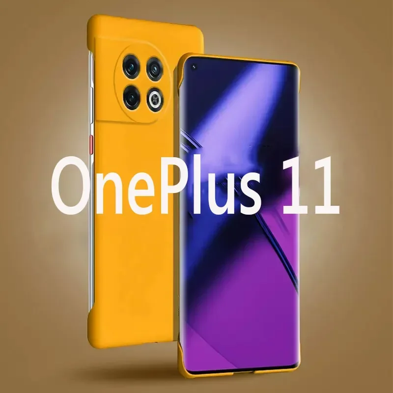 

Frameless Slim Skin Matte Hard Back Cover Case On For OnePlus 11 12 11R One Plus 11 11R OnePlus11 5G ShockProof Fundas Coque