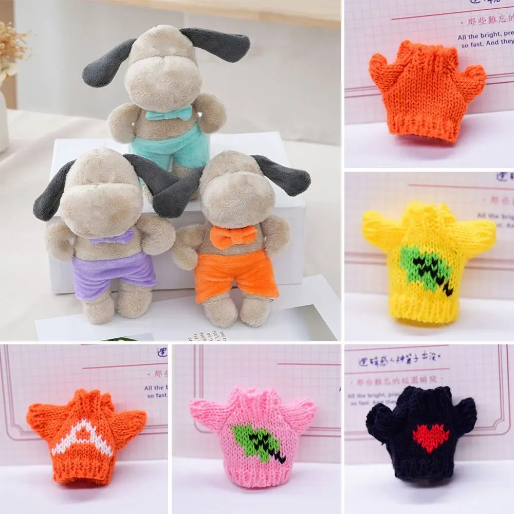 Trendy DIY Doll Clothes Girl Gift Toy Nice Colorful Doll Accessory Dressing Game for 10cm Wallace Gromit Dog 10-15cm Cotton Doll