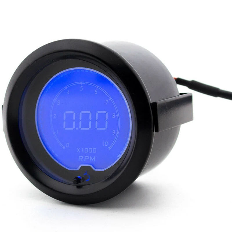 

2inch 52mm Universal Car EVO 7 Color LCD Digital 0-10000 RPM Tachometer Gauge