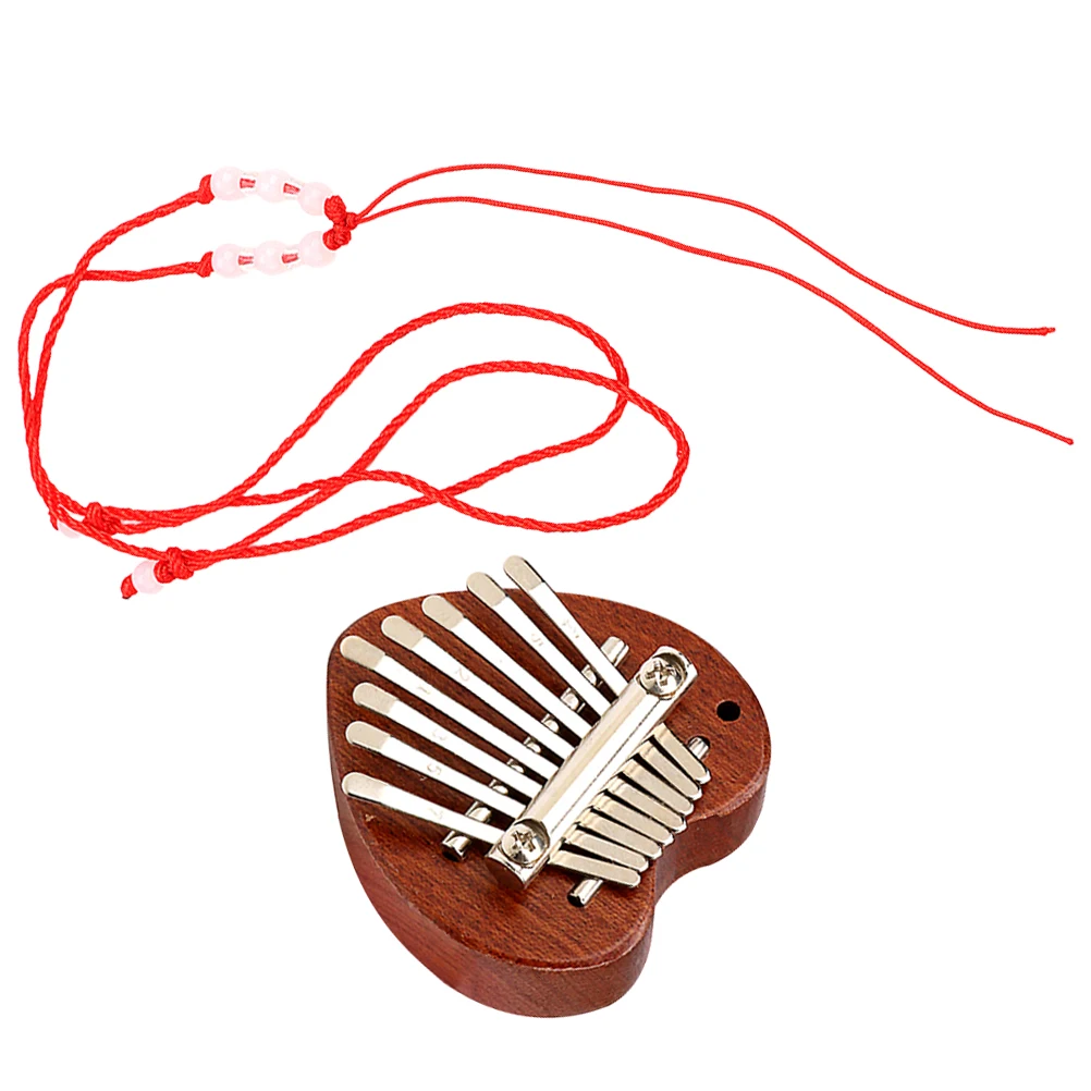 

Love Heart-shaped Kalymba Portable Finger Piano Thumb Pianos Kalimba for Adults Instrument Metal Child