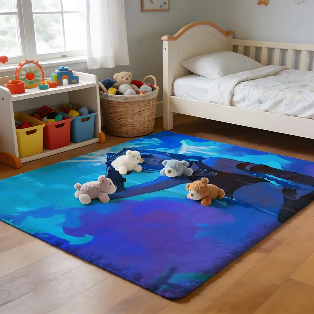 

Floor Mat Soft Flannel Rug Non-Slip Absorbent Mat for Bathroom Bedroom Home Decor Cool Anime J-JinxS