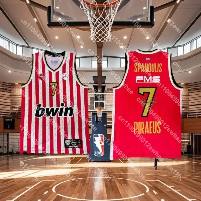 

25 New Arrivals Greece Basketball Jerseys Olympiacos Athens Basketball Jerseys Boy/Men Basketball Special Jerseys Sports Kits