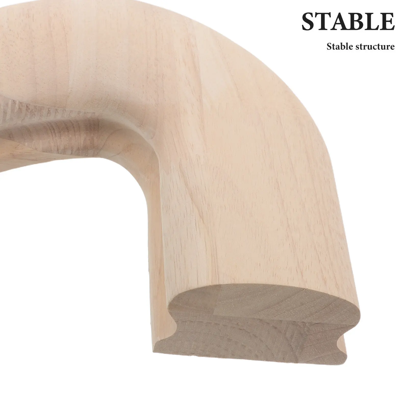 Rubber Wood Stair Handrail Attachment Seamless Angle Design Stair Rail for Wood Stairs Handrails Staircase Guardrail