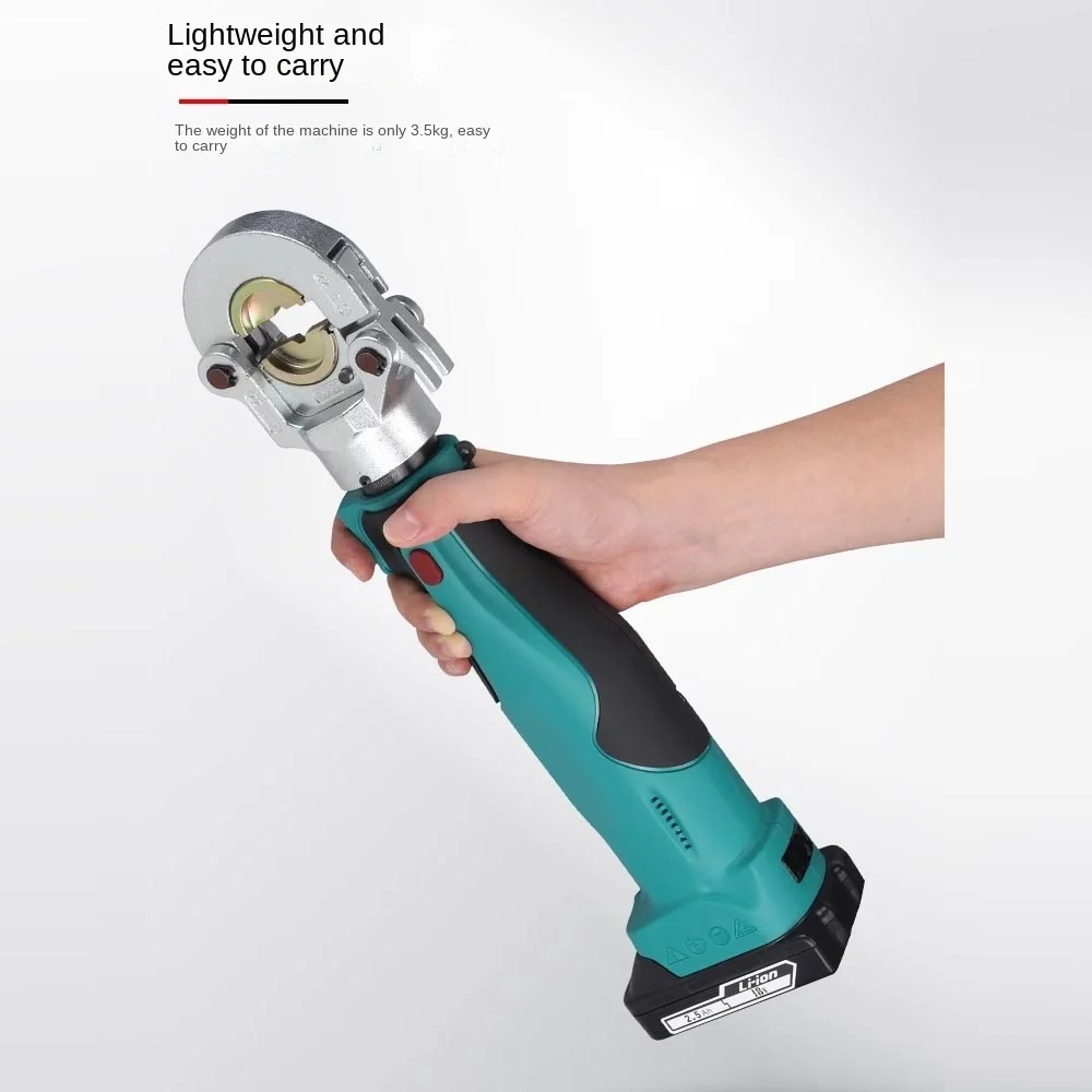 Alat Crimping bertenaga baterai Mini hidrolik, daya tinggi, tekan kabel baterai Li-ion, alat isi ulang rentang 10-300mm m²