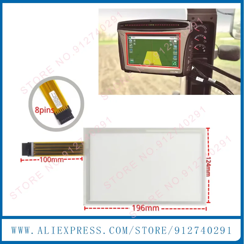 

Для Trimble CFX750 сенсорный экран планшета для GPS Trimble CFX750 CFX-750 cfx 750 сенсорная панель 125*195 мм