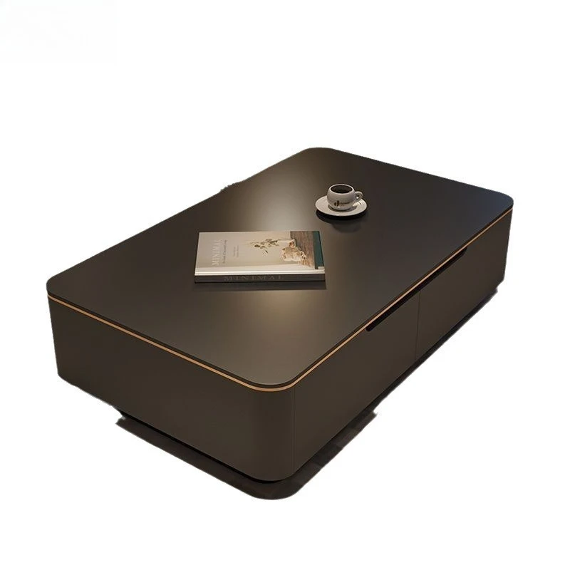 

Minimalist rock slab coffee table, table, living room home use, light luxury Italian coffee table