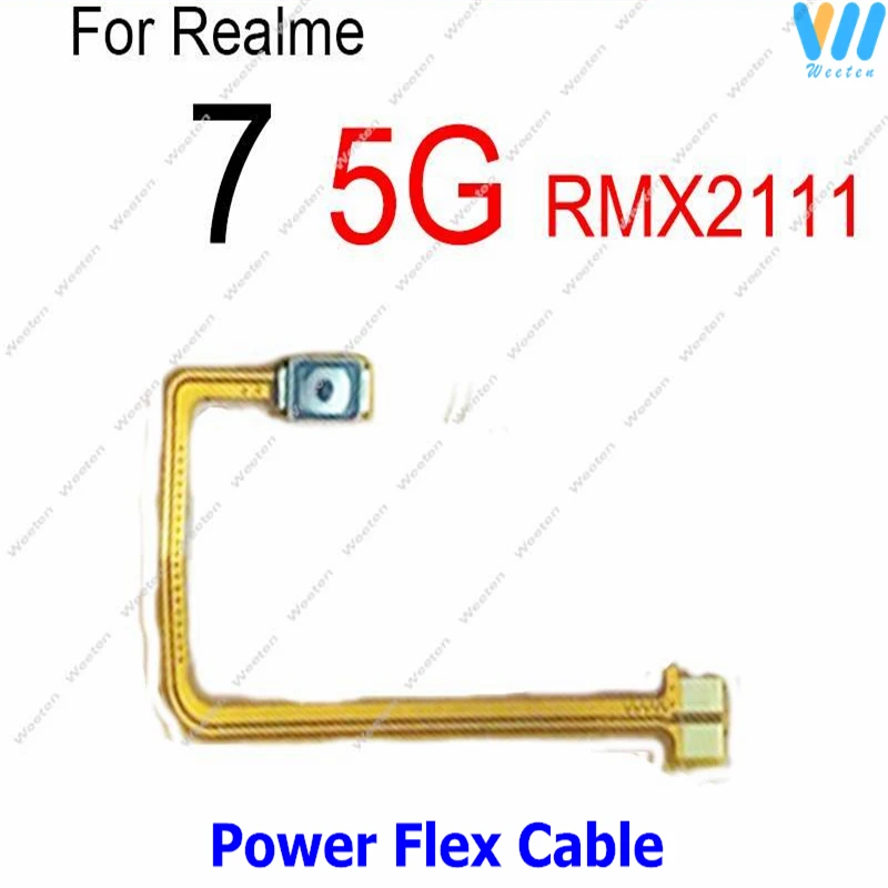 ON OFF Power Volume Button For Realme 7 8 8S 4G 5G 8Pro 8i Power Volume Side Key Mini Button Ribbon Flex Cable Spare Repair Part