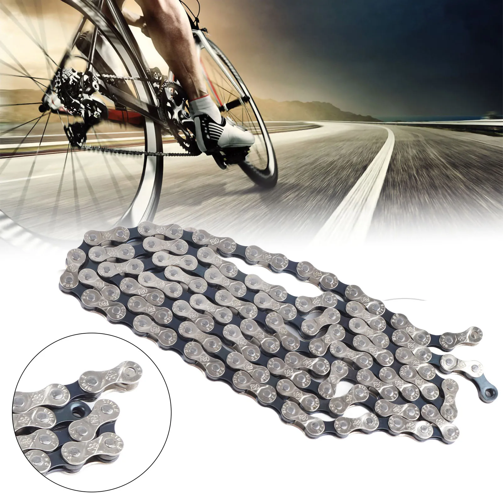 

Bike Chain Cycle Chain Mountain Chain Cycling Road Bike 21/24 Adjustable Cycle Chain 6/7/8 Bike Cycle Chain