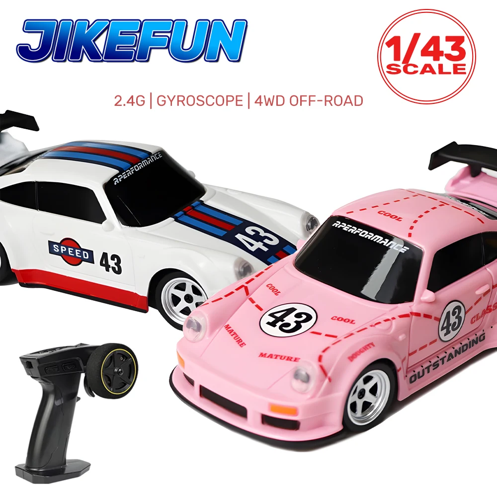 Verbessertes 1/43 RC Drift-Auto mit Gyroskop 2,4G Mini-Rennfahrzeug Ferngesteuertes Drifting 4WD Offroad-Fahrzeugmodell Spielzeug