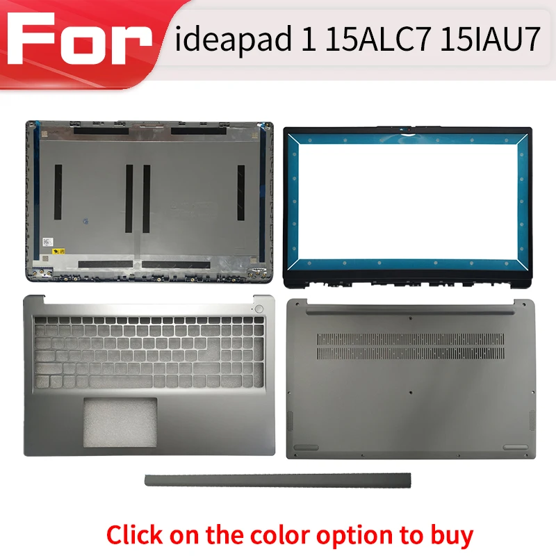 

Серая новая сменная крышка для Ideapad 1-15 1 15alc7 1-15IAU7 1-15IJL7 2022 82R4, чехол для ноутбука, ЖК-дисплей, верхняя подставка для рук/нижняя часть