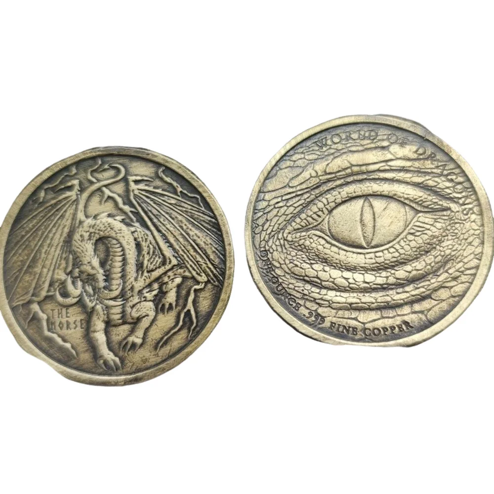 Zarif tanrı'nın gözü ejderha Rangers gözler sikke hatıra parası