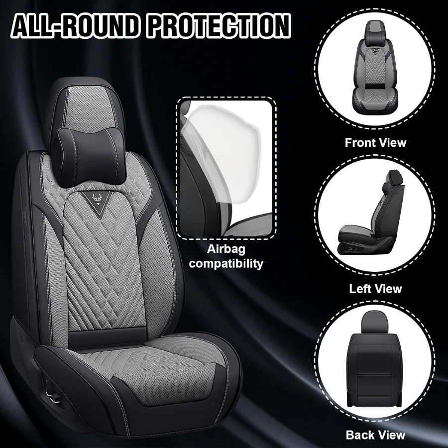 أغطية مقاعد السيارة لتويوتا 4 عداء 20002025 مقاوم للماء نابا الجلود مقعد السيارة حامي مريح ومضاد للانزلاق غطاء مقعد السيارة