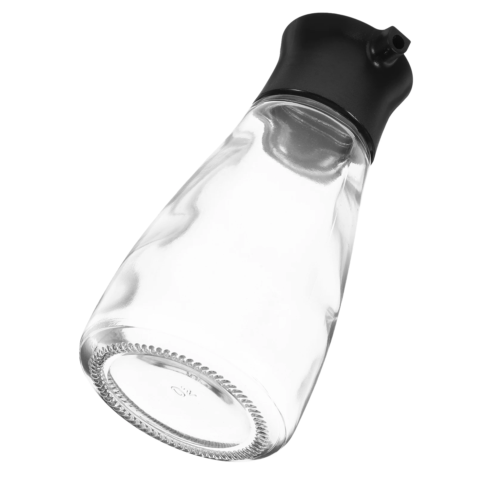 

Glass Seasoning Bottle Black Stylish Design Easy Clean Keeps Sauce Fresh Kitchen Supplies Home Oil Pot
