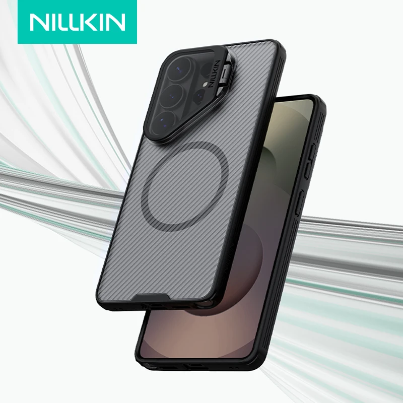 

For Samsung Galaxy S26 Ultra Case NILLKIN Magnetic CamShield Prop TPU + PC Flip-style Lens Protection Anti-Drop Cover
