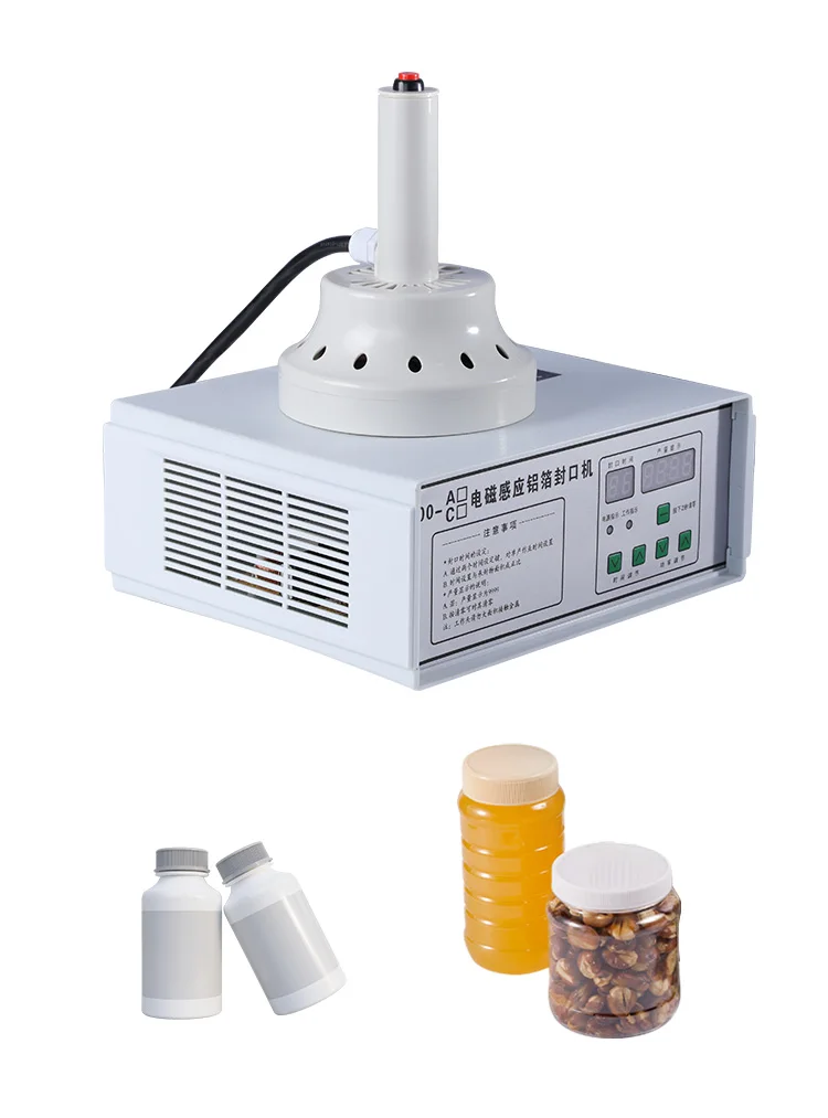 DGYF-300A دليل المحمولة الكهرومغناطيسية الألومنيوم احباط الحرارة التعريفي آلة الختم لختم علب الزجاجات فيلم