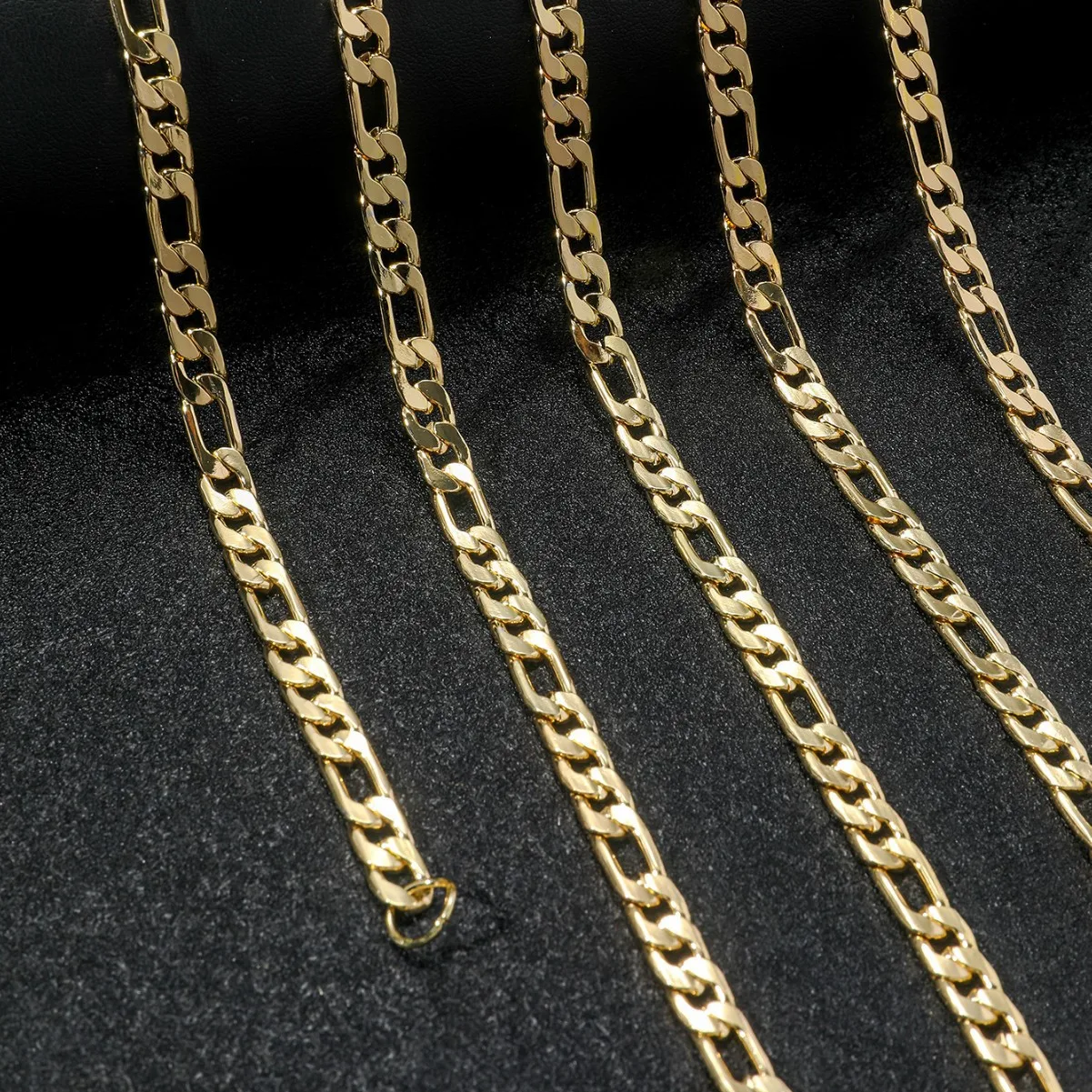 

Luxury 24K 9999 Pure Gold real gold Men's Necklace Three-to-One Chain Necklace Cuban Necklace