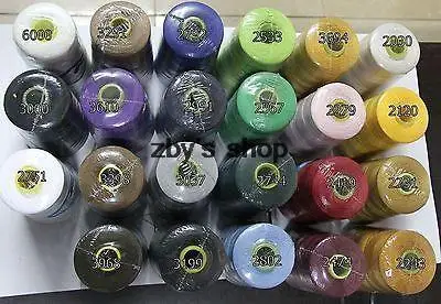 1 Spool 3000 Yards 100% Spun Polyester Sewing Machine Thread  20S/2 24 Colour to choose