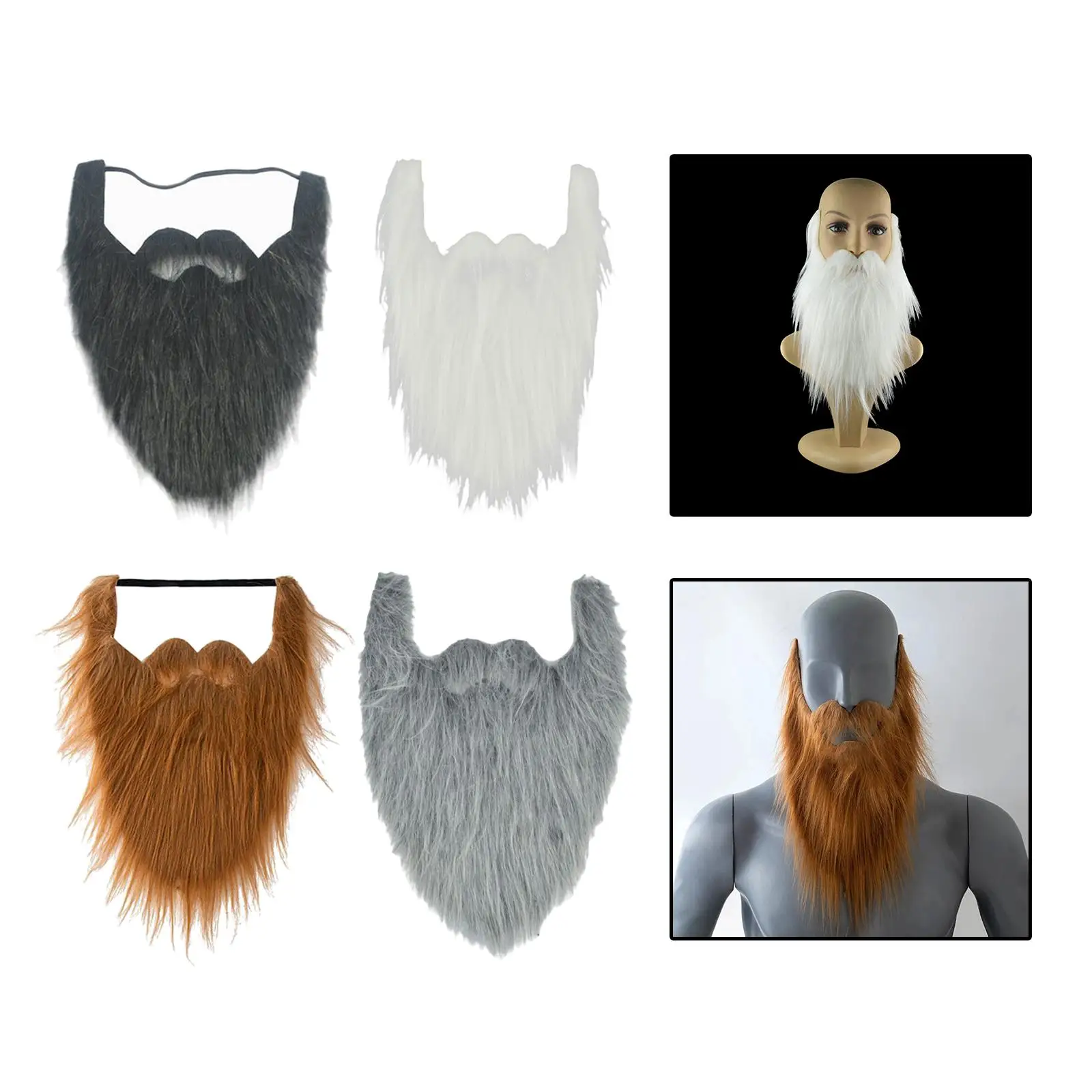 Grappige snorren kostuum cosplay lange valse baard gezichtshaar voor rekwisieten fancy dress carnaval thema podiumvoorstelling unisex kinderen