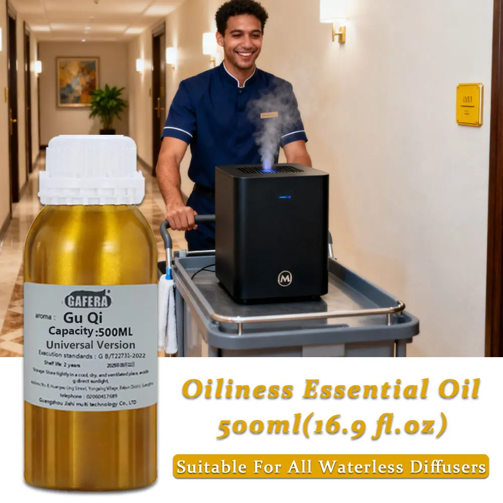 GAFERA 500ml (16.9 fl.oz) Gu Qi/Ice Age Essential Oils - For All Waterless Diffuser, Aroma Diffuser Replenish Aromatherapy Oil