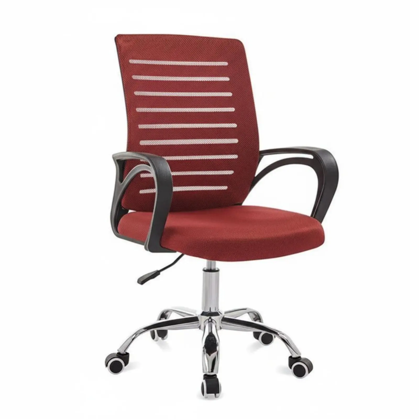 

Mesh Rear Computer Chair Breathable Rearrest Mesh Rear Rotating Chair Effortless Rolling Casters Ergonomic Support