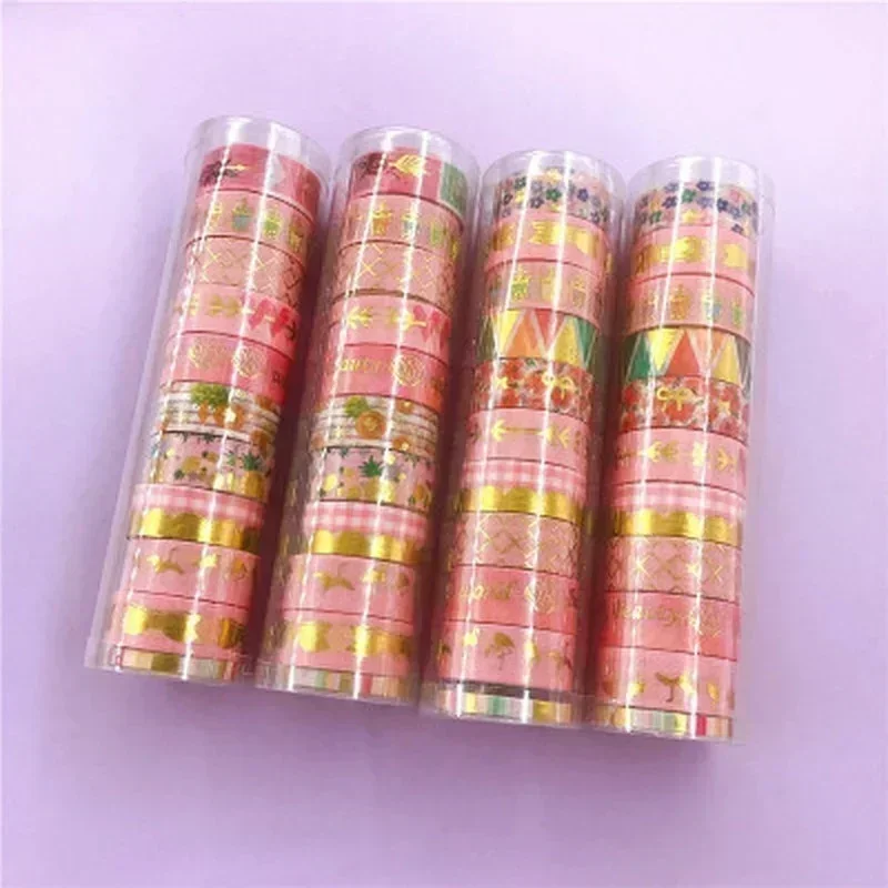 Washi Masking Tape Set, Sticky Paper, Decoração DIY, Escritório, Material Escolar, Papelaria, Scrapbook para Conta Mão, 12Pcs