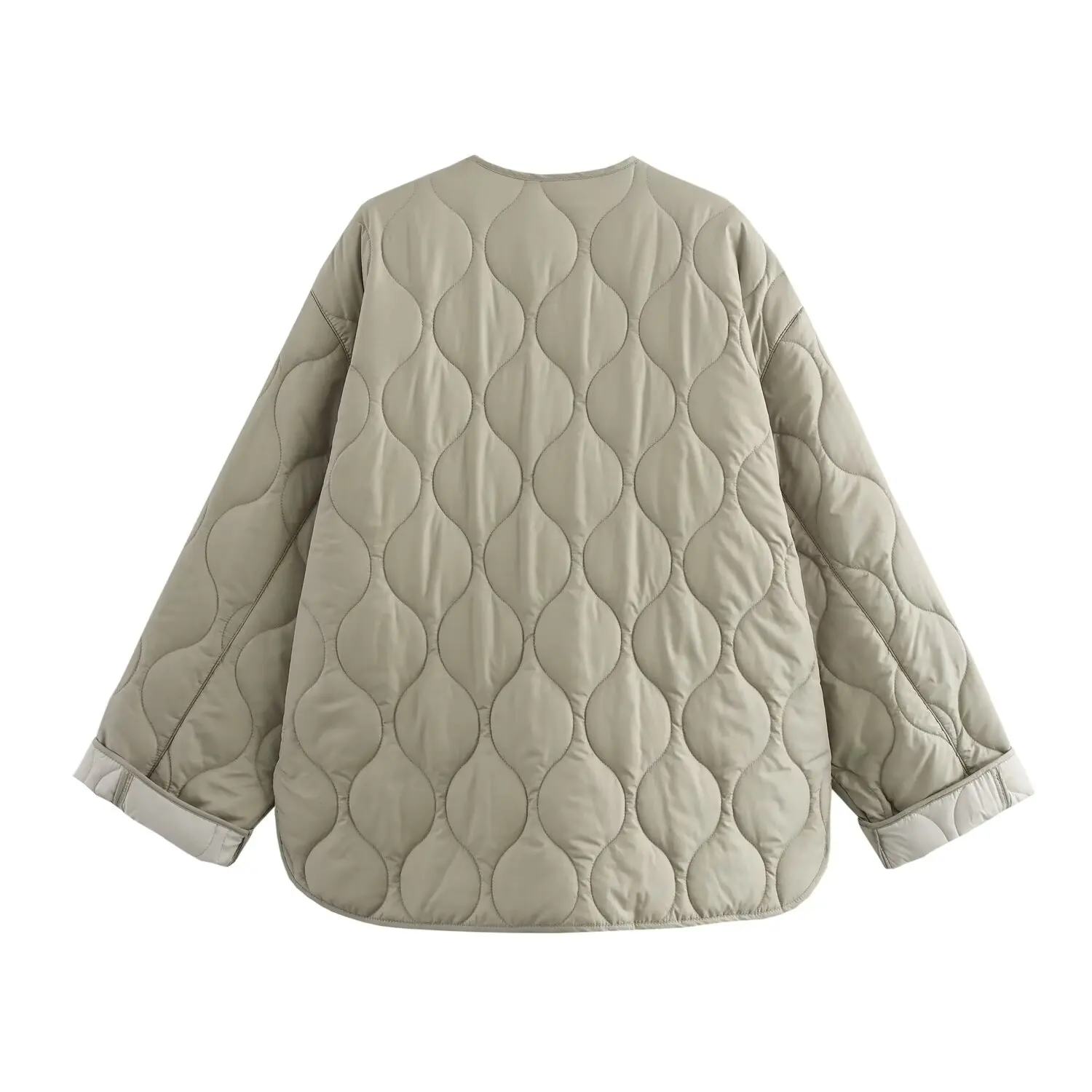 JNLEAOG Fashionable Cotton Jacket Women's Outerwear Autumn New Style Versatile Windproof Zipper Closure Standard Fit Ladies Coat