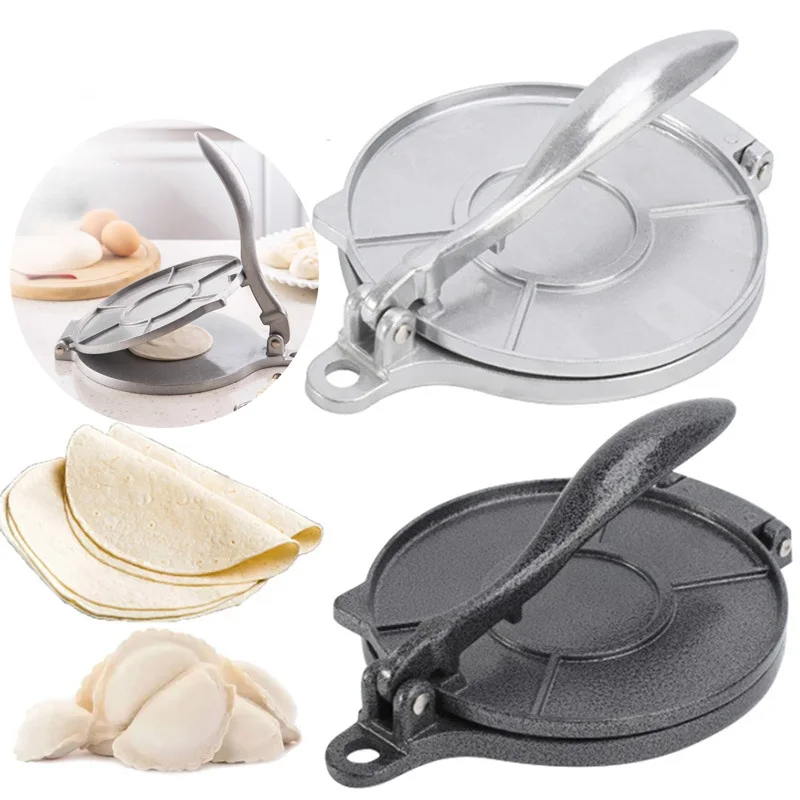 

16/20cm Tortilla Press Maker Aluminium Alloy Manual Pizza Pie Making Tortillas Dough Pressing Tool Kitchen Cooking Accessories
