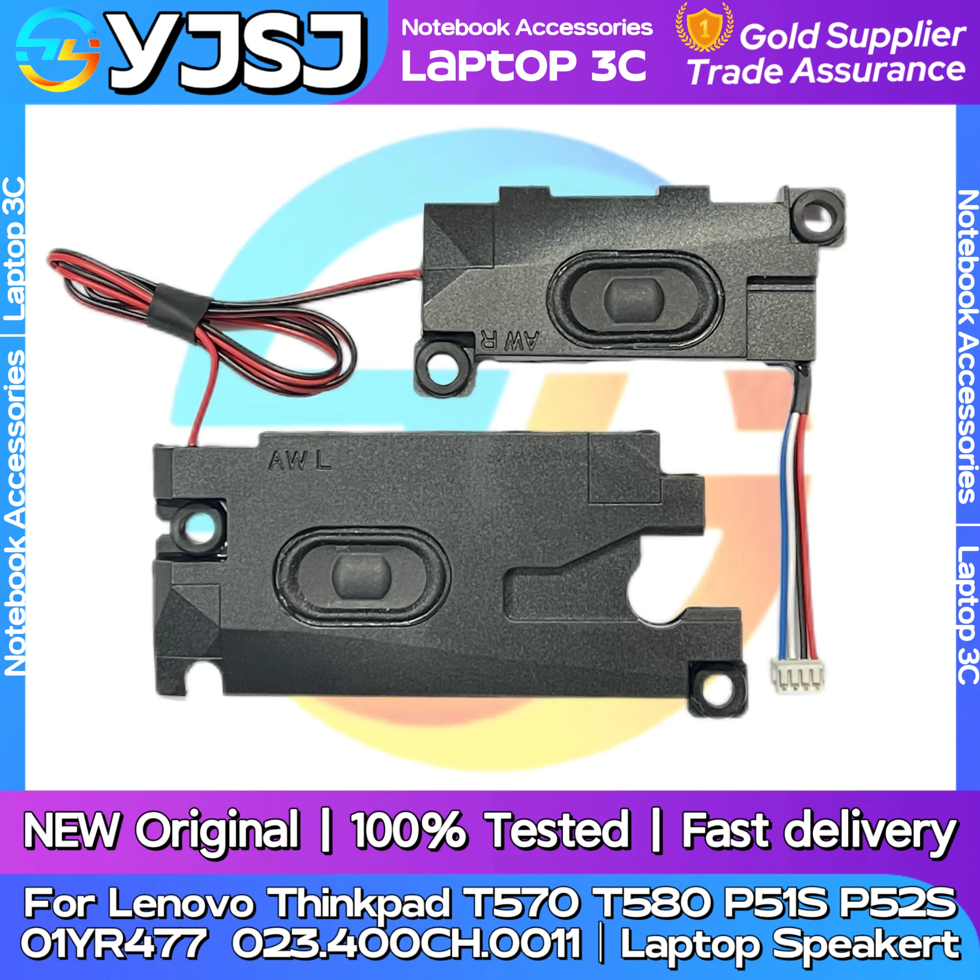New Original Laptop Speaker For lenovo Thinkpad T570 T580 P51S P52S built-in speaker horn audio 01ER048 01YR477 023.400CH.0011