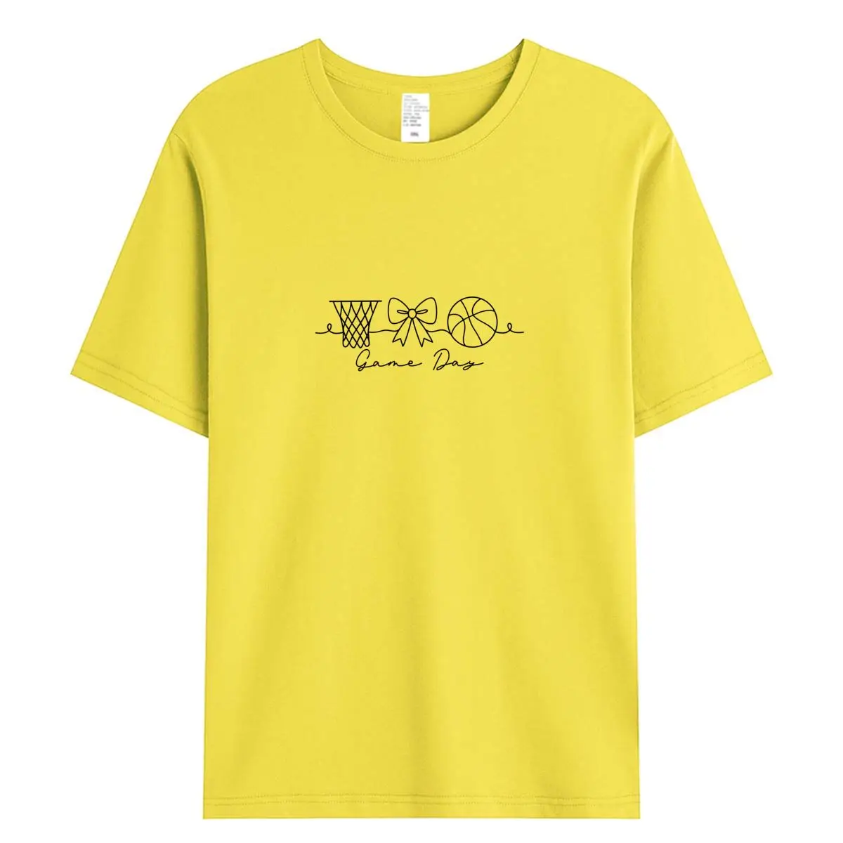 Letnie damskie koszulki T-shirt 100% bawełna z krótkim rękawem 2026 Nowa koszulka z grafiką na dzień meczu Damska koszulka Odzież Damskie bluzki oversize