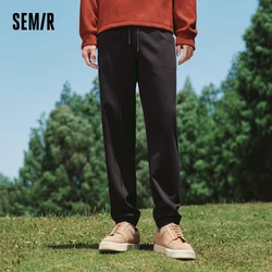 Semir Casual Pants Men 2024 New Autumn Comfortable Basic Versatile Knit Jogging Pants