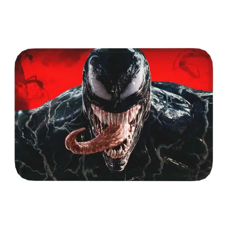 Custom Superhero Film Venom Door Floor Kitchen Bathroom Mat Anti-Slip Outdoor Doormat Garden Entrance Rug Carpet Footpad